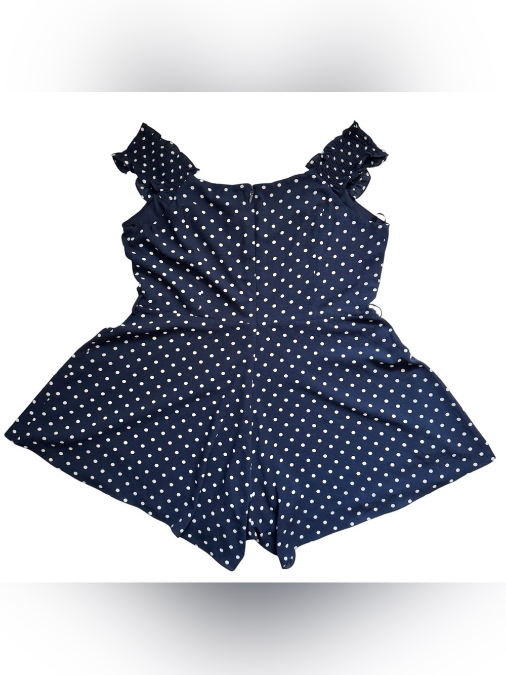 City Chic Blue and White Polka Dot Romper, Size 16 - EUC - Picture 6 of 8